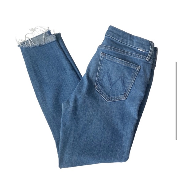 Mother The Looker Ankle Snippet Jeans in Beginner’s Luck Wash Size 29 - Picture 3 of 7